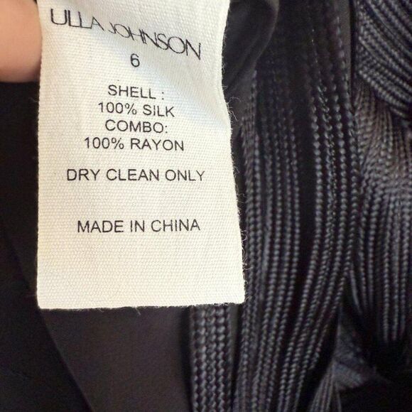 NWT Ulla Johnson Kaelyn Black Midi Skirt in Silk - Picture 8 of 8